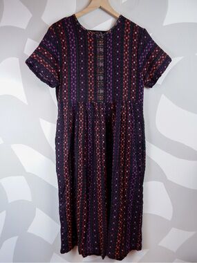 Ace & Jig Geometric Pattern Midi Dress | M